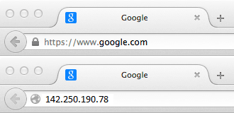Zeigt, wie ein Domain-Name eine IP-Adresse aliasieren kann