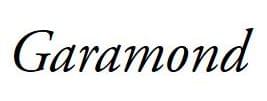 kursives Garamond
